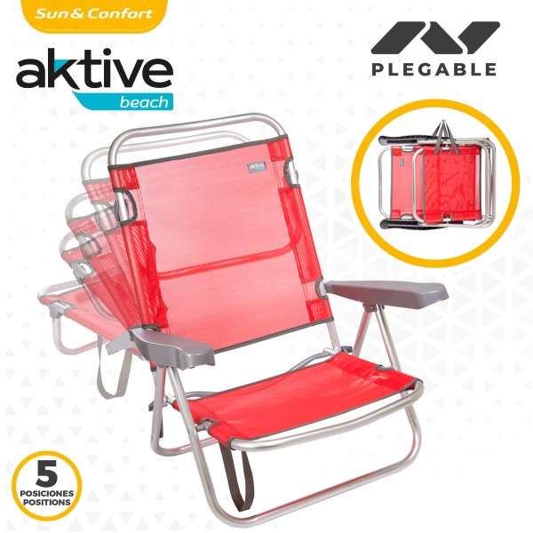 Silla plegable reclinable de playa | Distria