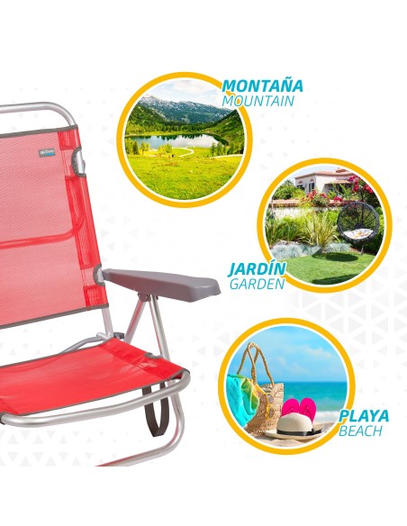 Silla plegable reclinable de playa | Distria