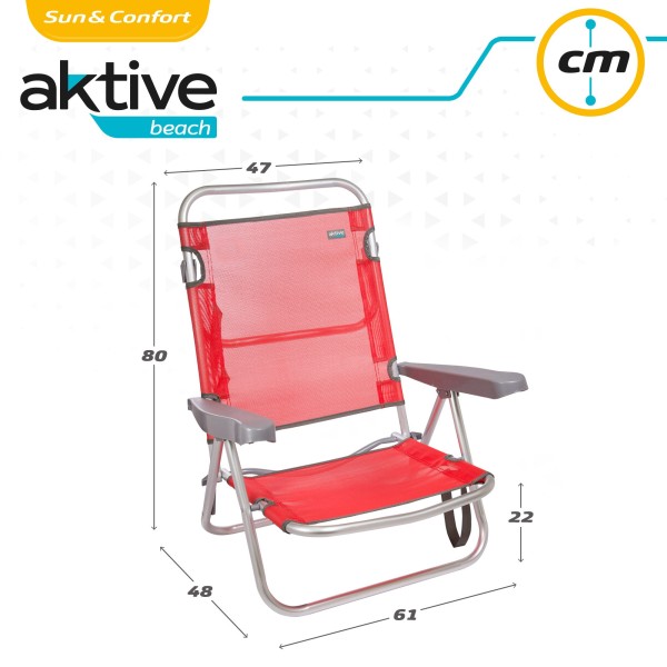 Silla plegable reclinable de playa | Distria