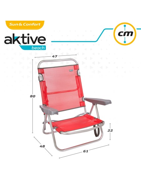 Silla plegable reclinable de playa | Distria