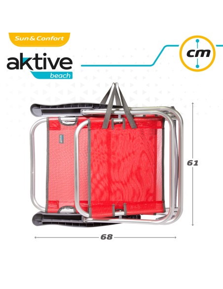 Silla plegable reclinable de playa | Distria