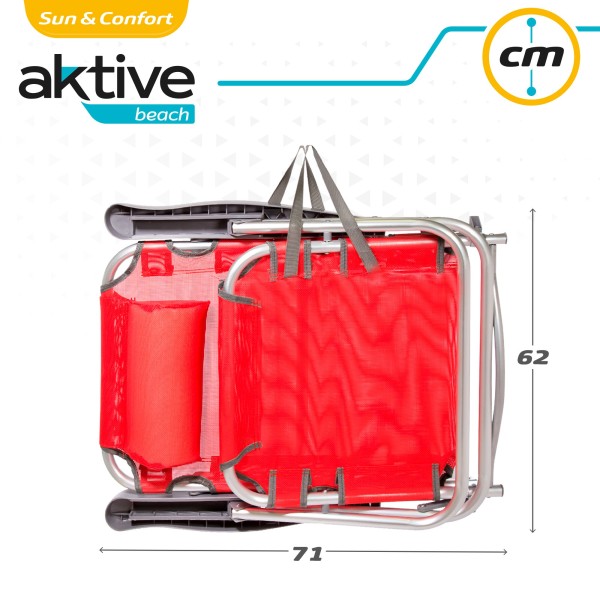 Silla plegable multiposición con cojín | Distria