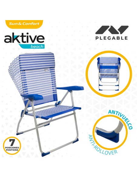 Silla plegable reclinable 7 posiciones | Distria
