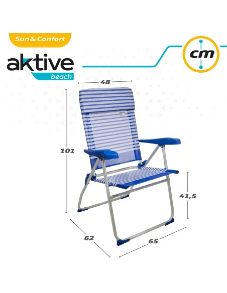 Silla plegable reclinable 7 posiciones | Distria