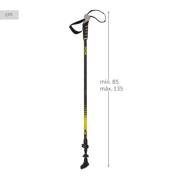 Set bastones trekking 82-135 cm Aktive | Distria