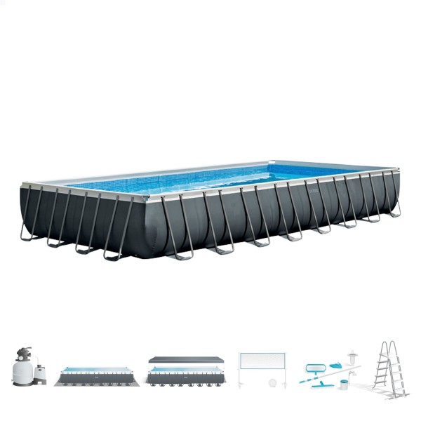 Piscina desmontable grande + accesorios| Distria