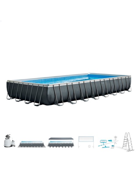 Piscina desmontable grande + accesorios| Distria