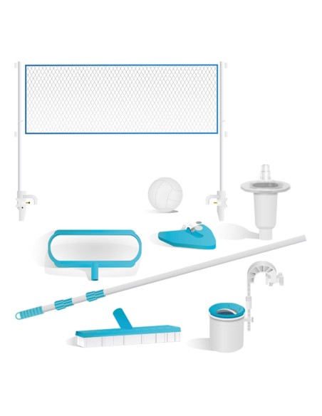 Piscina desmontable grande + accesorios| Distria