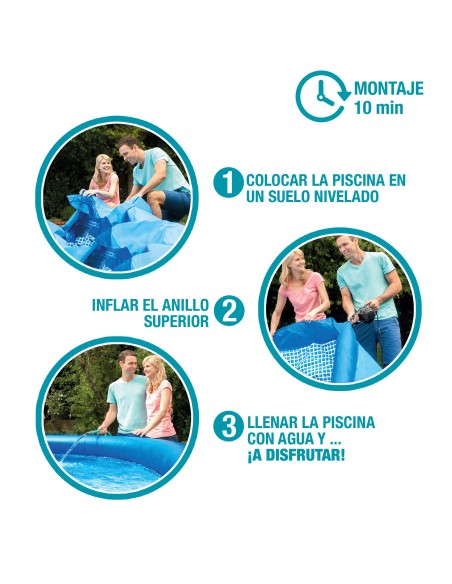 Comprar piscina hinchable INTEX Easy Set con depuradora \ Distria