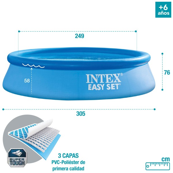 Comprar piscina hinchable INTEX Easy Set con depuradora \ Distria