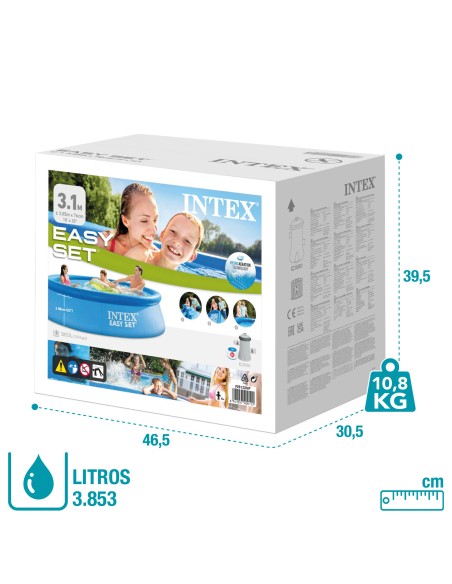 Comprar piscina hinchable INTEX Easy Set con depuradora \ Distria