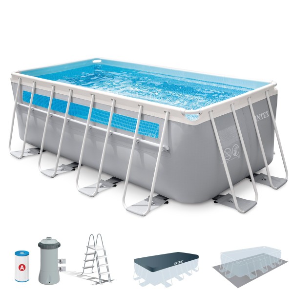 Piscina desmontable rectangular Clearview c/depuradora INTEX | Distria