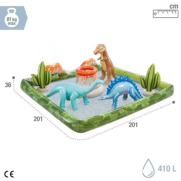 Centro de juego hinchable agua dinosaurios | Distria
