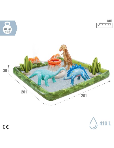 Centro de juego hinchable agua dinosaurios | Distria