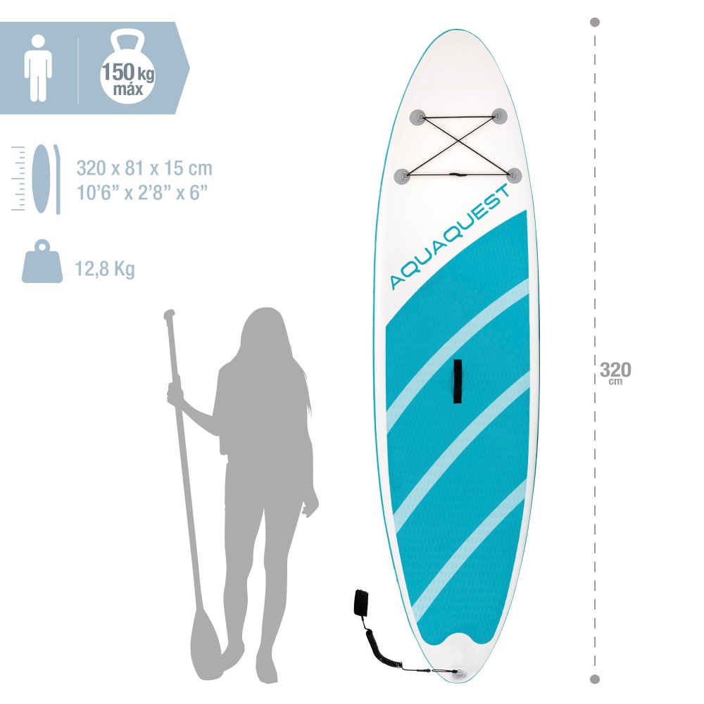 Tabla de Paddle Surf All-around 10'6 - SUP Hinchable FabricBoard