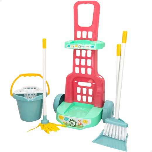 Carro limpieza juguete c/utensilios 5 pzas My Sweet Home