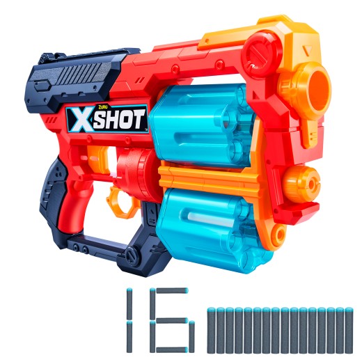 X-Shot Excel Pistola de dardos c/doble carga y 16 dardos