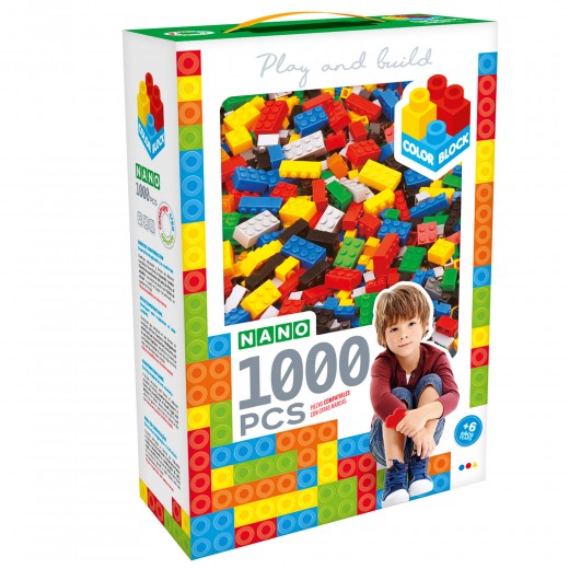 Construcciones para niños 1.000 piezas Nano Color Block