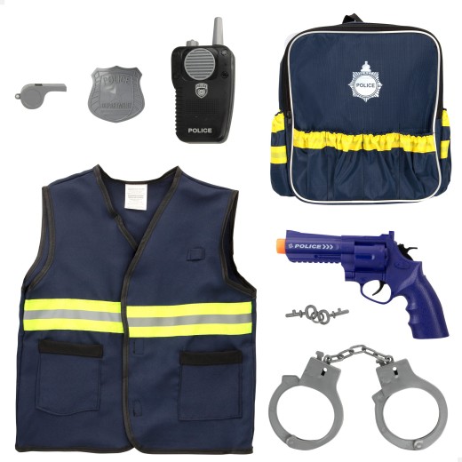 Kit de policía c/mochila y accesorios Power Action Police