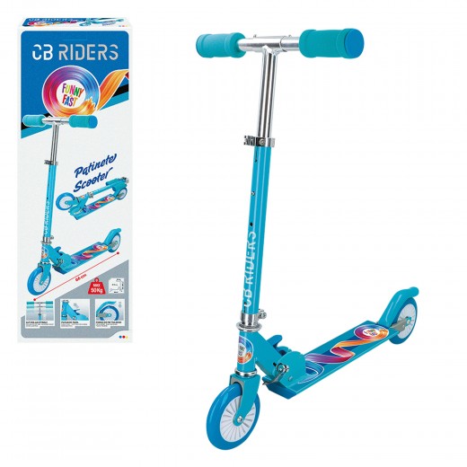 Scooter 2 rodas dobrável azul CB Riders