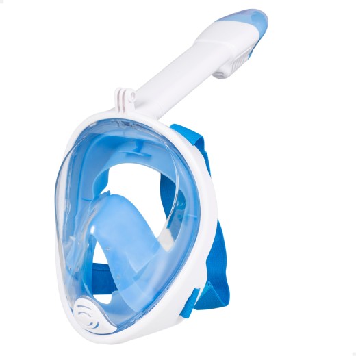Máscara snorkel visión panorámica azul L-XL | Distria