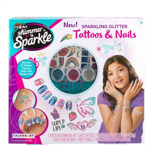 Shimmer 'n Sparkle Centro de manicure e tatuagem para meninas