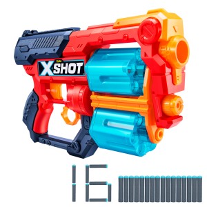 X-Shot Excel Pistola de dardos c/doble carga y 16 dardos