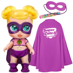 Super Cute Pack Boneca superheroína Sofi e fantasia infantil