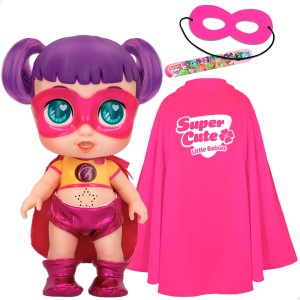 Super Cute Pack Muñeca superheroína Sisi y disfraz infantil