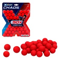 Pack 50 bolas munição X-Shot Chaos