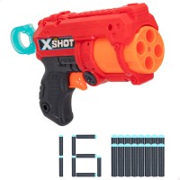 X-Shot Fury 4 Pistola de juguete c/16 dardos de espuma