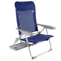 Cadeira de praia dobrável Slim com mesa lateral | Distria
