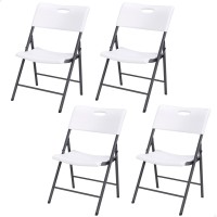 Pack 4 cadeiras dobráveis brancas Lifetime | Distria