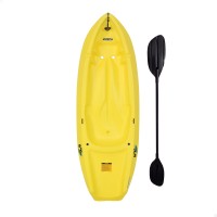 Kayak rígido Lifetime amarillo con remo | Barcas