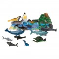 Bote con animales marinos Animal World - 20 piezas