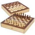 Juegos de mesa ajedrez y damas 2 en 1 madera con cajón CB Games