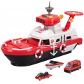 Barco de bomberos con vehículos Speed & GO