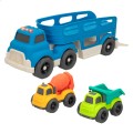 Motor Town Green Camión de juguete portavehículos c/luz y sonido