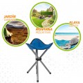 Taburete plegable-silla camping| Distria