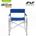 Cadeira de diretor dobrável azul Aktive | Distria