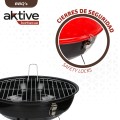Barbacoa carbón con tapa redonda Aktive | Barbacoas y accesorios