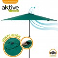 Parasol para jardín con manivela Aktive | Distria
