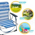 Silla plegable playa aluminio - silla plegable | Distria