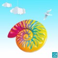 Colchão inflável de conchas multicoloridas INTEX | Distria