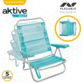 Pack ahorro 2 sillas playa turquesa 47x48x80 cm | Distria