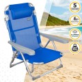 Saving pack 2 cadeiras de praia azuis 48x60x90 cm | Distria
