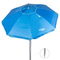 Imagen Guarda-chuva de praia à prova de vento Ø190 cm azul c/mastro basculante Aktive