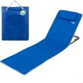 Imagen Tapete dobrável com encosto reclinável, almofada e bolso azul Aktive