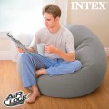 Sofá insuflável INTEX Beanless cinzento | Mobília insuflável