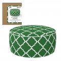 Imagen Puff hinchable ottoman resistente al agua 53x23 cm mosaico verde Aktive